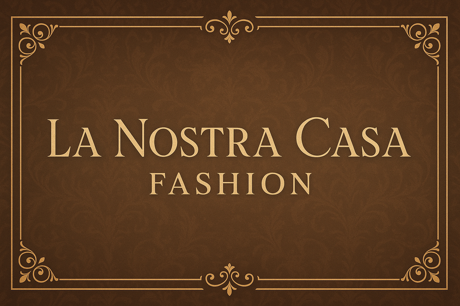 Chique banner met La Nostra Casa Fashion