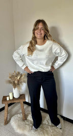 Sweater met strassteentjes