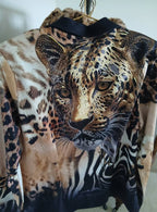 Blazer met luipaard achteraan