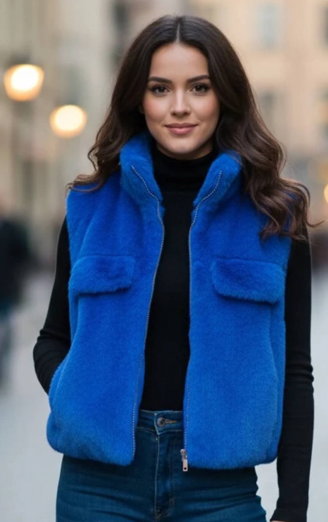 Faux Fur bodywarmer