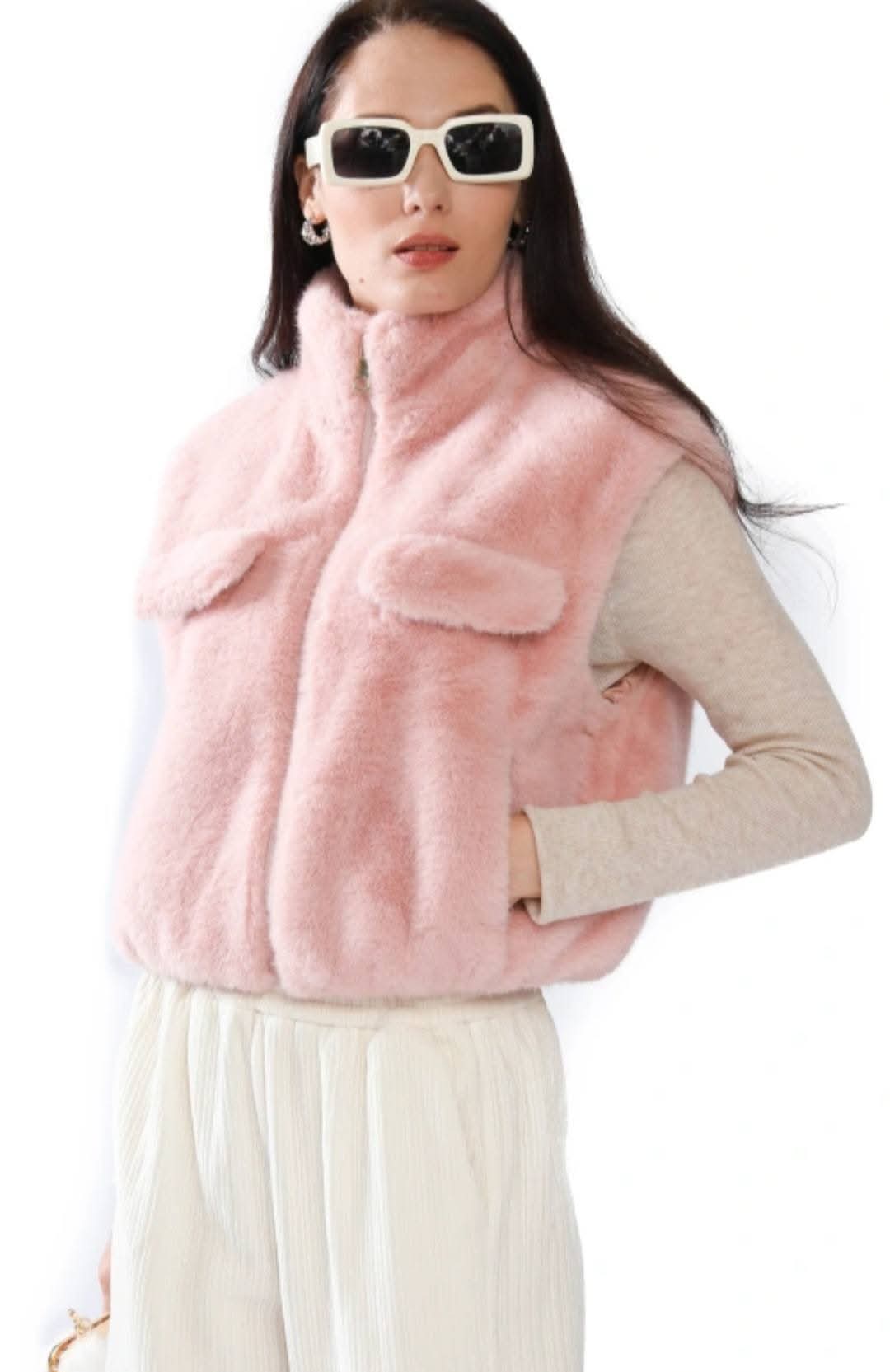 Faux Fur bodywarmer