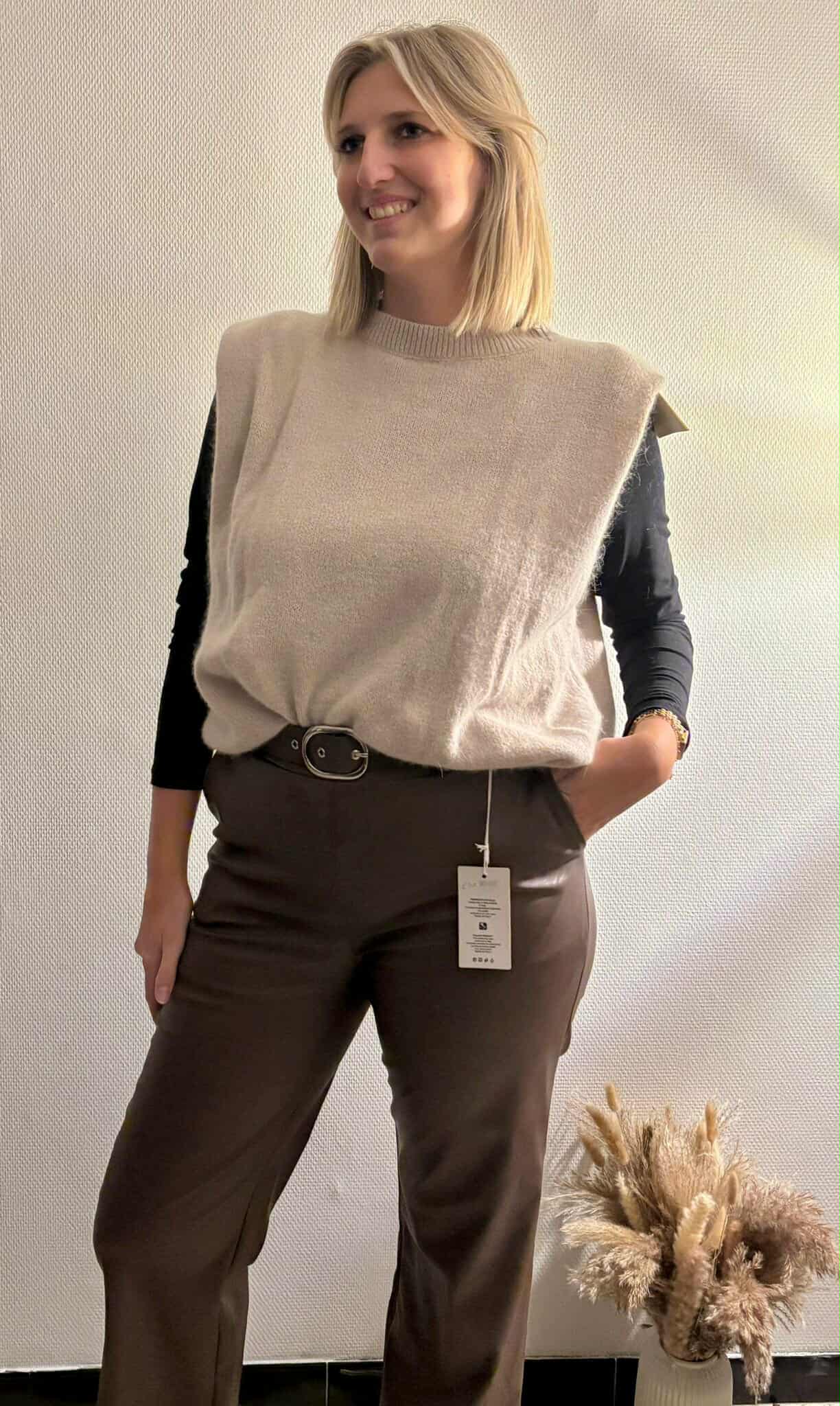 Leatherlook broek